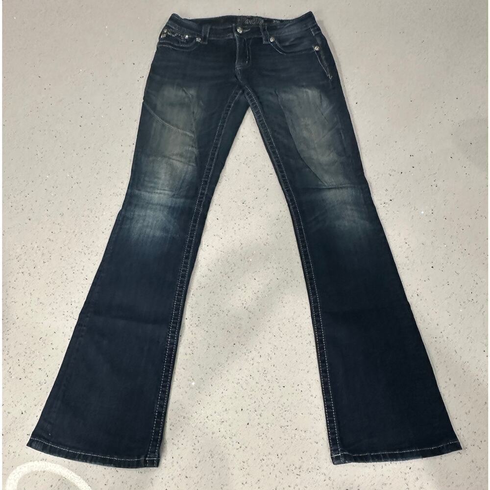 MISS ME Jeans Womens Size 29 Signature Boot Cut Blue Denim Pants